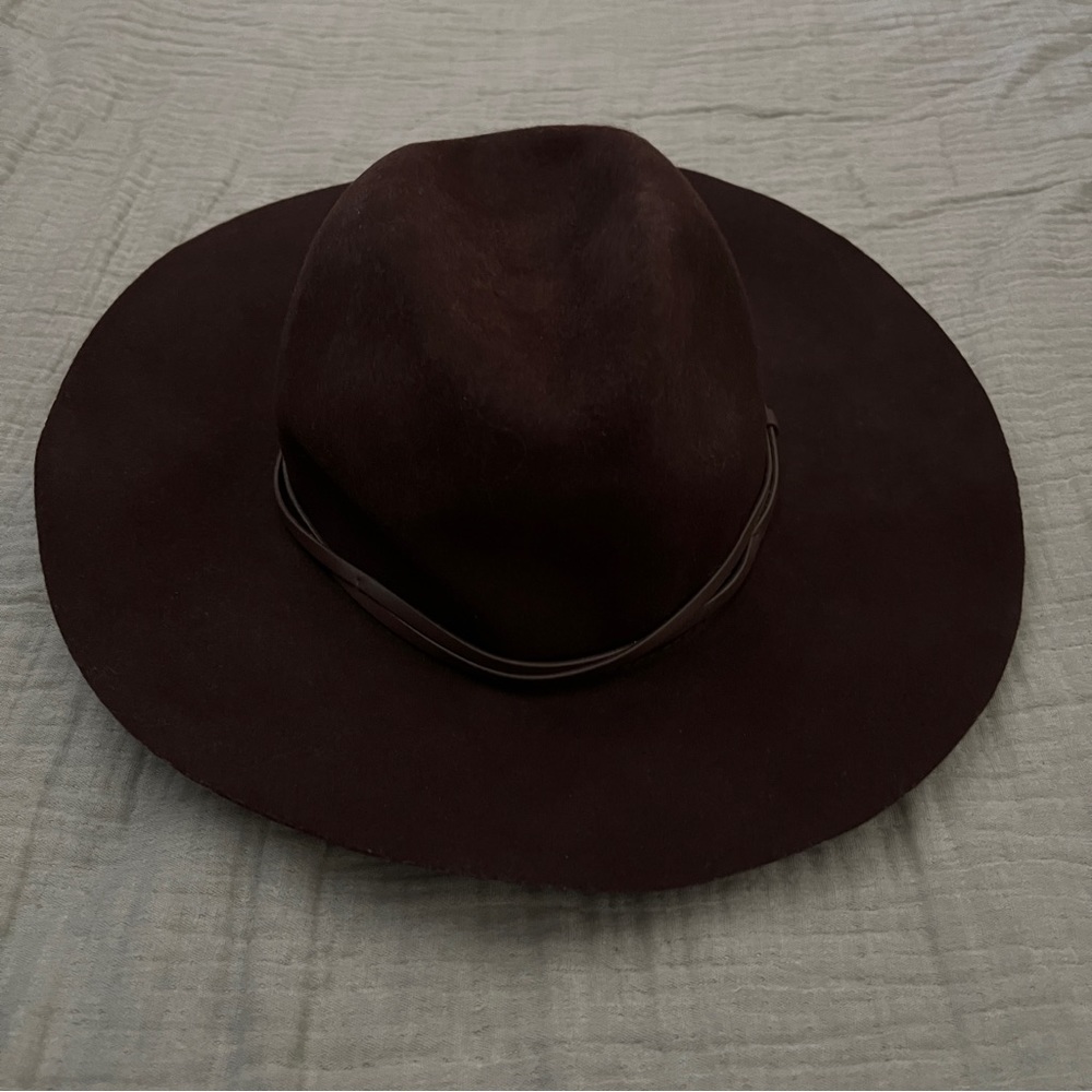 UO Urban Outfitters Boho Chocolate Brown Wool Hipster Hat - Picture 8 of 10